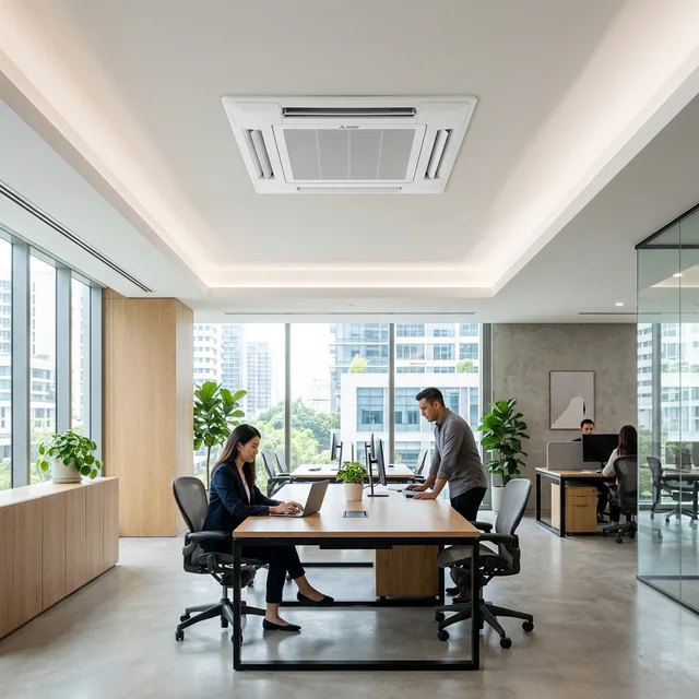 Mantenimiento de aire acondicionado tipo Cassette