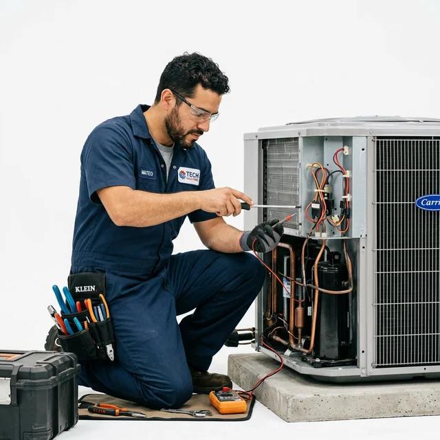 Técnico experto en reparación de climatización